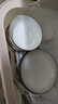 千扶里碗飯碗釉下彩北歐簡約面碗陶瓷餐具家用大湯碗泡面米飯碗盤子湯盆 4盤4碗4勺4筷1大碗1大勺 曬單實拍圖