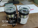 噸噸玻璃水杯便攜式隨手杯戶外透明泡茶杯子防燙茶水分離小杯 透明 300ml 2只 噸噸玻璃杯 曬單實拍圖