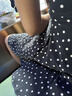 UR2026夏季新款女裝法式波點蝴蝶結收腰無袖連衣裙UWG760031 黑色印花 M 曬單實拍圖