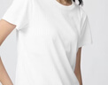 優衣庫SUPIMA COTTON短袖T恤女裝合作款/圓領純棉打底內搭483461 00 白色 M 曬單實拍圖