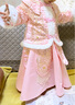 喵駝兒童漢服女童秋冬季寶寶拜年服女童漢服過(guò)年中國風(fēng)冬裝兒童裝古裝拜年服新年裝唐裝加厚新款 1932蝦粉色加絨+眉心貼+頭飾 110cm 曬單實(shí)拍圖