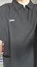 JEEP吉普短袖T恤男士涼感polo衫男潮牌寬松半拉鏈速干衣服男裝黑色XL 曬單實(shí)拍圖