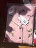 雅婷雅雯【玫瑰繡花】睡衣女春秋款長袖長褲莫代爾棉家居服送媽媽款 杏粉色 165/95/L 曬單實(shí)拍圖