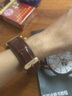 鐵達時(shí)手表帶 TITUS天長(cháng)地久系列真皮表帶針扣配件 18mm20mm男女 深棕色+玫瑰金色針扣 20mm 曬單實(shí)拍圖