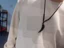 鵲奢冰種黑曜石狼牙吊墜男新款男士項鏈霸氣摸金符情侶護身符掛件 精美棉繩款 曬單實拍圖