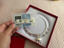 中國黃金（CHINA GOLD）百福吉言平安鎖足銀項鏈寶寶銀鎖長命鎖嬰兒周歲禮物新生兒見面禮 足銀百福鈴鐺寶寶項圈【今/次日達】 曬單實拍圖