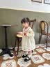 幼歌（YOUGE）秋季嬰幼兒新款甜美草莓毛衣馬甲純棉草莓連衣裙套裝 暖米白連衣裙 100 cm 曬單實拍圖