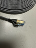斯格（Sgo） 八類(lèi)網(wǎng)線(xiàn)CAT8萬(wàn)兆跳線(xiàn)電腦電視網(wǎng)絡(luò )寬帶連接線(xiàn)電竟級工程家用成品8芯雙絞線(xiàn)雙屏蔽 八類(lèi)網(wǎng)線(xiàn)(扁平加編織網(wǎng)) 8米 曬單實(shí)拍圖