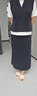 Navigare意大利小帆船A字半身裙女2026年春秋季新款高檔百搭長裙子高級感 海軍藍(lán) M 曬單實拍圖