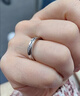 中國黃金鉆石足銀情侶戒指一對男女求婚鉆戒女生生日禮物女友老婆結婚紀念 交織情侶對戒璀璨鉆石【京速達】 曬單實拍圖