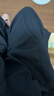 迪賽尼斯（DESIGNICE）慵懶隨性寬松高腰休閑褲2026夏新款通勤氣質百搭氣球褲女 藏青 M 曬單實拍圖
