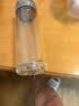 明霞一鍵開蓋鈦玻璃杯雙層茶水分離男士泡茶車載杯子禮盒 綠色380ml 曬單實拍圖