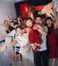 G.duck小黃鴨一周歲禮服男寶寶抓周衣服女嬰兒百天滿月唐裝中國風(fēng)套裝 紅色三件套 90 尺碼1~2歲【 80-90cm】 曬單實拍圖