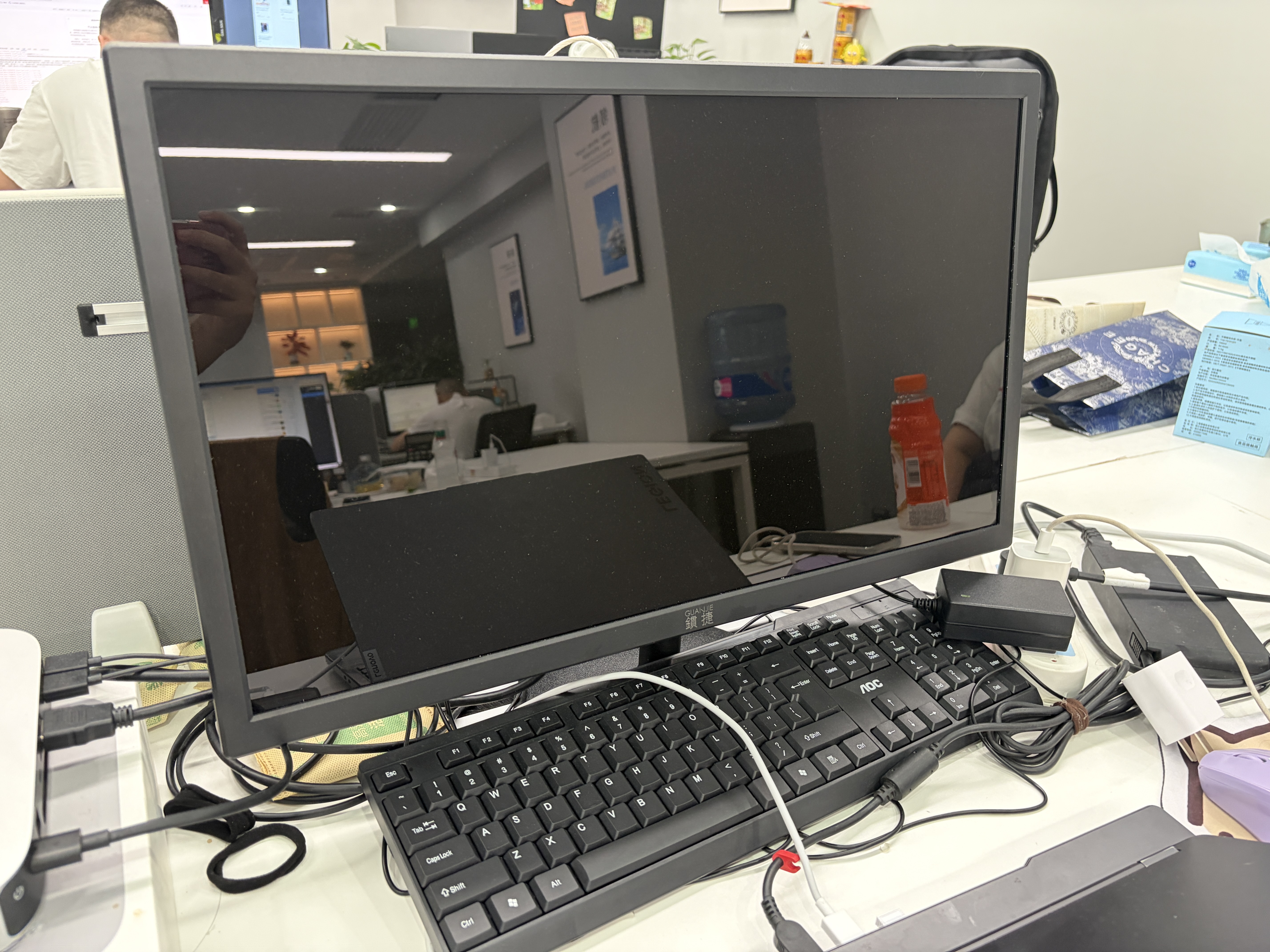 【京東物流】24英寸高清IPS顯示器電腦顯示液晶屏幕辦公游戲家用小屏擴(kuò)展外接副屏壁掛贈(zèng)HDMI線 24英寸/直面屏/微邊框/黑 【1920*1080】 曬單實(shí)拍圖