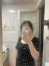 三彩大碼女裝2026夏季新款方領連衣裙系繩收腰復古顯瘦微胖MM 曬單實拍圖