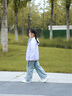 巴拉巴拉童裝兒童棉服男童外套女童連帽棉襖2026新款冬裝戶外保暖上衣時尚 紫色調00377 150 曬單實拍圖