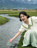 歐迪惠（Oudihui）2026新款夏季旅游穿搭綠色襯衫連衣裙女裝套裝森系掐腰裙子兩件套 杏色襯衫+綠色裙子 S 曬單實拍圖