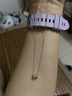 中國黃金（CHINA GOLD）小蠻腰18k金項鏈女款2026新款彩金吊墜生日七夕情人節禮物送女友 【今/次日達】18k金閃耀小蠻腰+K金鏈 曬單實拍圖
