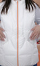 moodytiger校服神器兒童羽絨馬甲保暖防水秋冬季男童背心外套輕盈女童運動服 云朵白 165 cm 曬單實拍圖