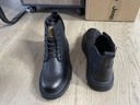 Jeep吉普馬丁靴男中高幫秋季透氣英倫風(fēng)高端真皮皮鞋復古機車(chē)靴工裝鞋 黑色四季款 39 皮鞋碼 曬單實(shí)拍圖
