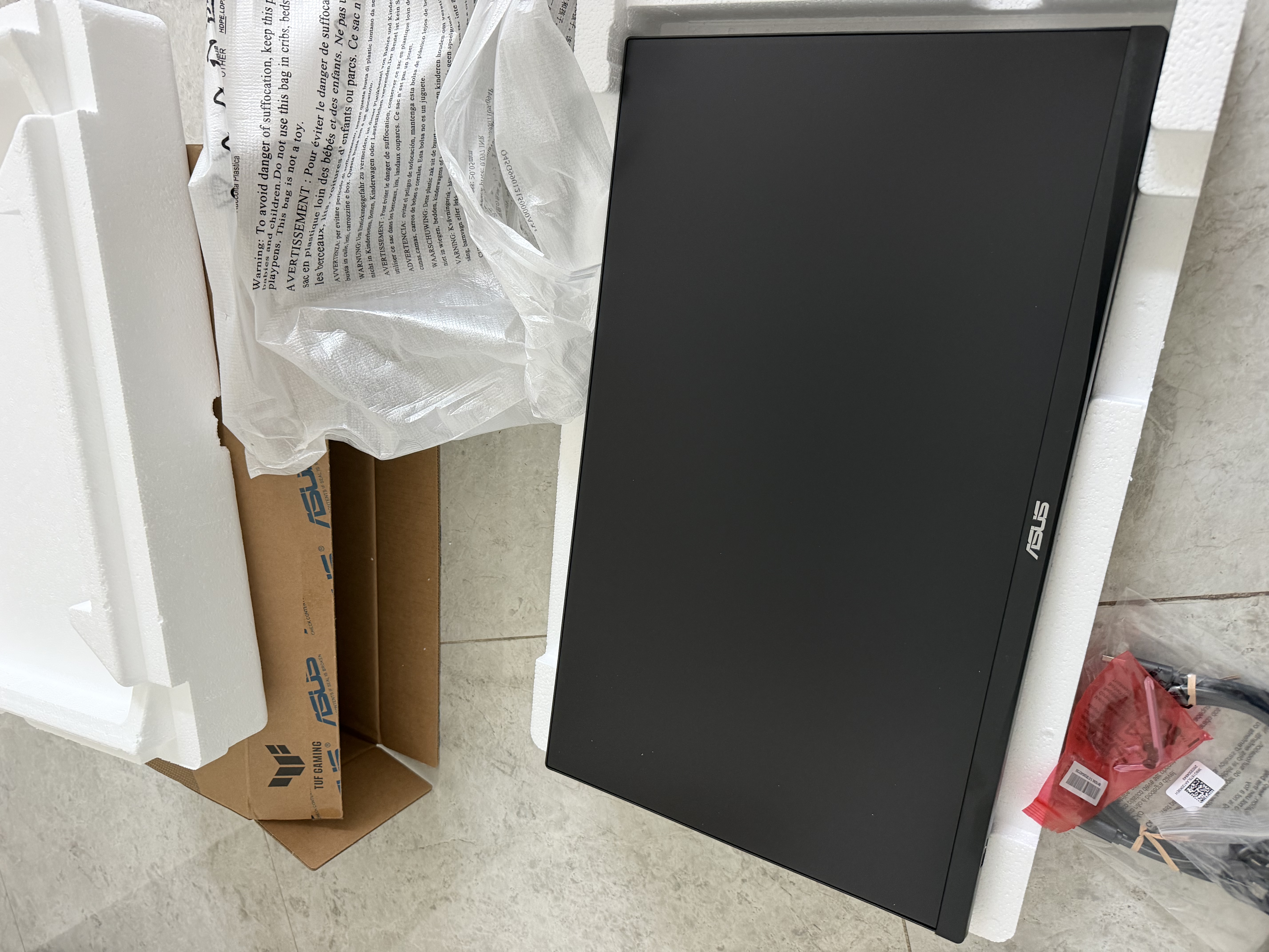 華碩（ASUS） TUF小金剛 24.5\27英寸電競顯示器 240Hz高刷 FastIPS電競游戲 臺式電腦顯示屏 內置音響 24英寸240Hz VG249QM5A 曬單實拍圖