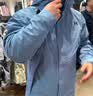 安德瑪（UNDERARMOUR）男子防水三合一戶外運動夾克外套沖鋒衣6001977 煙熏藍418 XL 曬單實拍圖