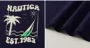 NAUTICA【SKIN絲光棉】NAUTICA童裝男童女童短袖T恤夏季兒童半袖透氣上衣 白色-短袖 170 曬單實拍圖