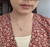 丹尼爾惠靈頓（DanielWellington）[七夕情人節(jié)禮物][馬思純同款]dw項鏈女綢緞白玫瑰金鎖骨鏈DW153 曬單實拍圖