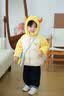嘟嘟家【4級防潑水】兒童棉服卡通冬裝男童棉襖連帽冬款女童棉衣童裝潮 奶黃色 110 曬單實拍圖