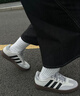 adidas「T頭鞋」BARREDA休閑板鞋德訓鞋男女阿迪達斯官方輕運動   灰色/黑色/樹脂黃   42 曬單實拍圖