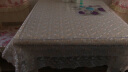 巧心思 茶几桌布布艺餐桌布椅垫套装台布长方形圆桌布田园蕾丝简约现代 双色梅-浅黄色 130*130方桌布 实拍图