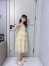 女童連衣裙夏裝2026新款洋氣兒童吊帶裙夏季蛋糕裙女大童公主裙子 彩色連衣裙 140 曬單實拍圖