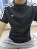 阿迪達斯（adidas）三葉草男大童3 STRIPE TEE短袖T恤 KE0919 均碼 152 曬單實拍圖