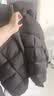 美力城90鵝絨兒童羽絨服男女童同款輕暖加厚泡芙服親子款暖天鵝182 黑色 S （140） 曬單實(shí)拍圖
