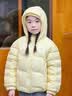 英氏（YEEHOO）兒童羽絨服男女童鵝絨服輕薄三防外套中大童裝百搭冬 淺黃 150 曬單實拍圖