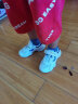 鸿星尔克（ERKE）童鞋中小童男童常规慢跑鞋儿童运动鞋正白/星际蓝28 实拍图