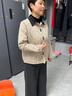 俞兆林（YUZHAOLIN）媽媽秋裝外套2026新款時(shí)尚春秋長(zhǎng)袖上衣中老年女裝初秋夾克衫50歲 紅色安哥拉 2XL (推薦105-120斤) 曬單實(shí)拍圖