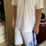唐獅（TonLion）短袖男款夏季二本針重磅純棉高端五分袖t恤新款大碼潮流百搭上衣 曬單實(shí)拍圖