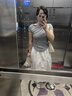UR2026夏季新款女裝潮流個(gè)性抽褶斜肩系帶T恤UWJ460044 花灰 L 曬單實(shí)拍圖