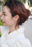 Jay【七夕禮物】仿貓眼石小花耳夾無(wú)耳洞女無(wú)痛耳環(huán)送女友 曬單實(shí)拍圖
