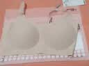蕉內氧氣330A無尺碼女士內衣粉底液隱形無痕透氣夏季薄款吊帶款文胸罩 曬單實拍圖
