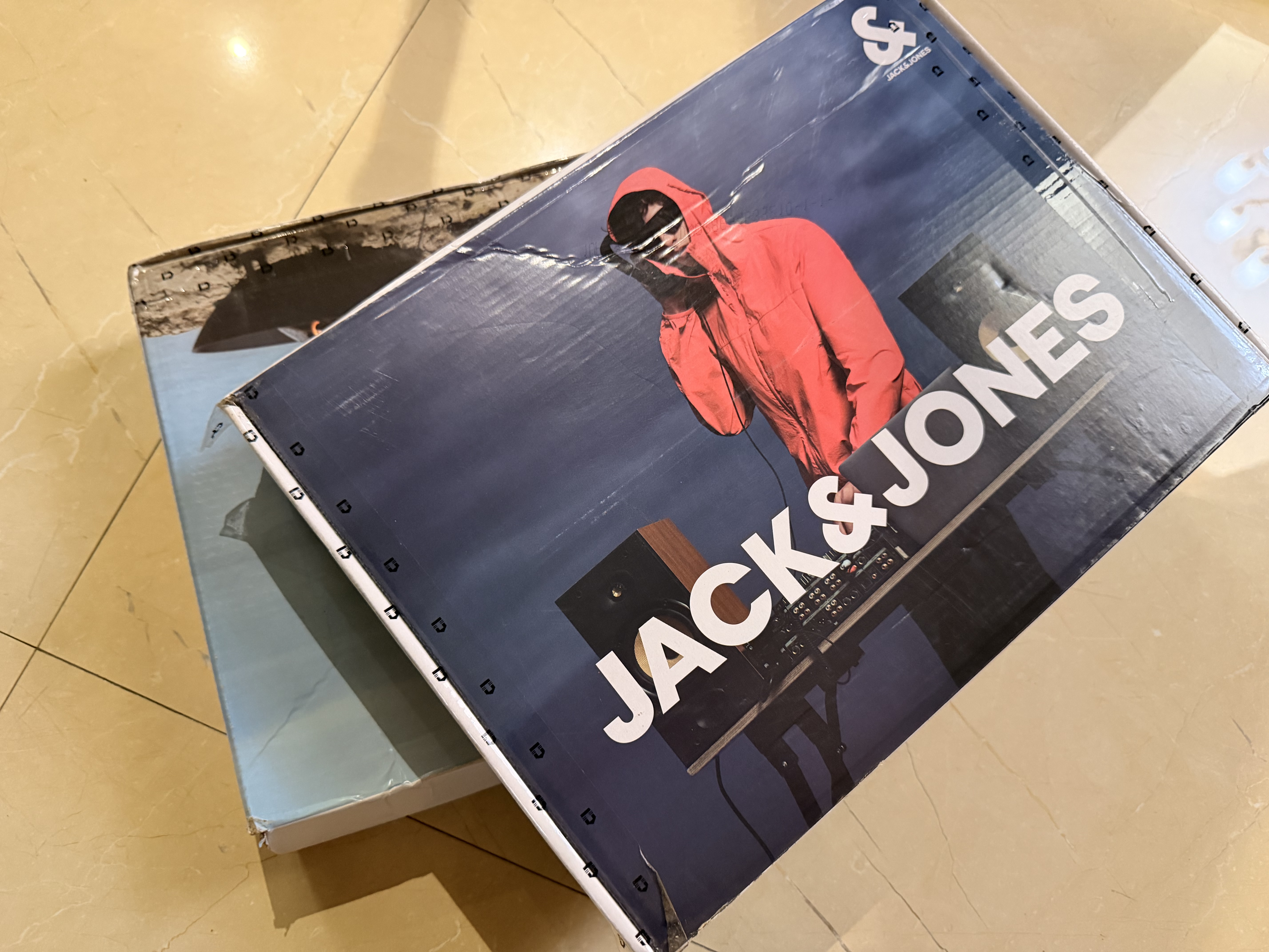 杰克·瓊斯（JACK&JONES）夏季男款襯衫短袖寬松格紋字母膠印側縫織布舒適226204035 C13羽毛灰 L 曬單實拍圖