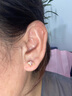 925銀粉色鋯石愛心耳釘女氣質小眾設計感日韓輕奢心形耳環 粉鉆愛心耳釘一對 曬單實拍圖