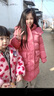 G.duck小黃鴨女童羽絨棉服中長款冬裝加厚外套兒童棉衣大童女孩保暖棉襖 紅色 120 尺碼5~6歲【110-120cm】 曬單實拍圖