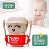 殼氏唯（HUSKS WARE）兒童餐具套裝稻谷殼健康環保創意卡通寶寶吃飯抗摔碗勺碟5件套 紅圓圓 曬單實拍圖