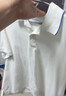 優衣庫快干POLO衫/短袖男裝女裝合作款/T恤482304 69 藏青色 L 曬單實拍圖