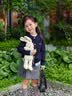 英氏（YEEHOO）兒童毛衣男女童針織羊毛開衫秋冬季保暖加厚上衣中大童裝26新款 復(fù)古韻律3【100%綿羊毛】 深藍(lán)女 150 曬單實(shí)拍圖