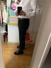 羅蒙（ROMON）男褲商務休閑西褲韓版修身小腳褲潮流彈力百搭修身型男士休閑褲秋 長褲/商務黑/修身百搭款/高品質 32 碼【腰圍2尺5】130-140斤 曬單實拍圖