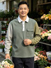 JEEP SPIRIT2026夏季polo衫翻領長袖T恤男士寬松休閑打底衫男裝上衣服男美式 軍綠色 M 曬單實拍圖