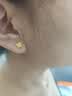 周六福幸運四葉草999黃金耳釘女七夕禮物計價A0912975 一對 約0.94g 曬單實拍圖